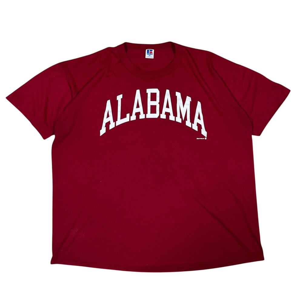 90s Alabama Crimson Tide Bama Retro Logo Russell Athletic USA Made Size 2XL